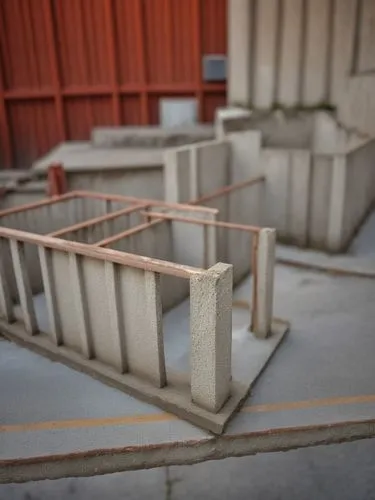 concrete blocks,concrete,concrete construction,cattle trough,concrete slabs,handrails,Photography,General,Realistic