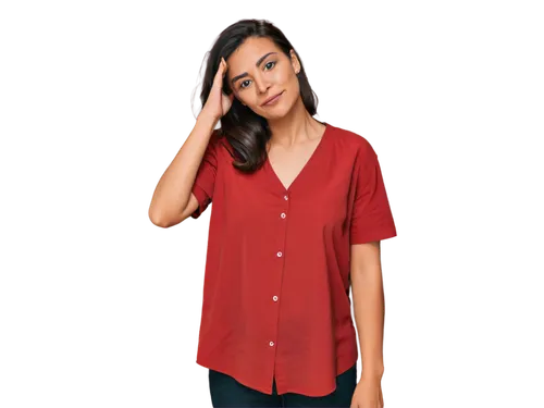 red tunic,menswear for women,in a shirt,women's clothing,polo shirt,blouse,long-sleeved t-shirt,fir tops,shirt,dress shirt,women clothes,ladies clothes,polo shirts,active shirt,on a red background,buffalo plaid red moose,premium shirt,red background,red-hot polka,isolated t-shirt,Conceptual Art,Daily,Daily 29