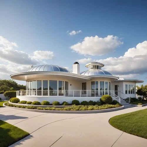 a white house in the middle of a green lawn,samoset,hazeltine,beaverbrook,southfork,observatory,luxury home,Photography,General,Realistic