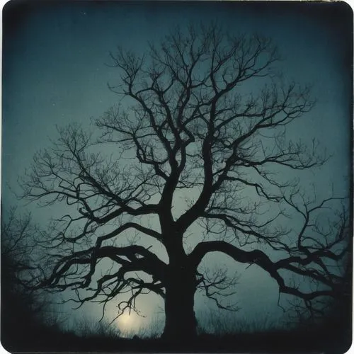 creepy tree,arbre,halloween bare trees,lubitel 2,old tree silhouette,penumbral,Photography,Documentary Photography,Documentary Photography 03