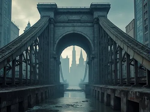 gotham,manhattan bridge,cloverfield,arkham,gothams,stone arch,brooklyn bridge,black city,manhattan,bioshock,bridge arch,cloud atlas,europacorp,lestrange,dumbo,bridges,metropolis,harbor bridge,angel bridge,cloverland,Photography,General,Realistic