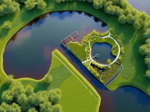 artificial islands,floating islands,swim ring,heart of love river in kaohsiung,floating island,ringforts,heartlands,meanders,moated castle,heart lock,golf resort,olympiapark,falkirk wheel,mosel loop,m