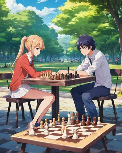 chess game,chess,play chess,chess player,chessboards,chess men,chess board,chessboard,vertical chess,chess cube,chess pieces,chess icons,throughout the game of love,tsumugi kotobuki k-on,game illustration,romantic meeting,jigsaw puzzle,hands holding,torekba,reizei,Illustration,Japanese style,Japanese Style 03