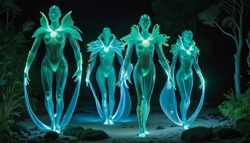 bioluminescence,garden sculpture,png sculpture,garden statues,neon body painting,neon ghosts,auroraboralis,moonlight cactus,patrol,merfolk,cnidarian,vivid sydney,three-lobed slime,glowing antlers,aquatic plants,plasma lamp,the sculptures,luminous garland,cnidaria,aquarium lighting,Photography,Documentary Photography,Documentary Photography 31