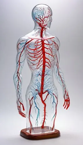 Complete Human vascular system in crystal glass model ,human body anatomy,the human body,muscular system,anatomical,human body,human anatomy,human internal organ,articulated manikin,3d figure,circulat