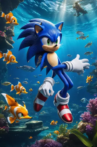 sonic the hedgehog,underwater background,sega,dive dee,aquatic life,sea-life,aquatic,tubular anemone,hedgehog child,april fools day background,hedgehog,underwater world,aquatic animal,under the sea,aquatic animals,sea animal,blue sea,underwater fish,sea life,sea life underwater,Photography,Artistic Photography,Artistic Photography 01