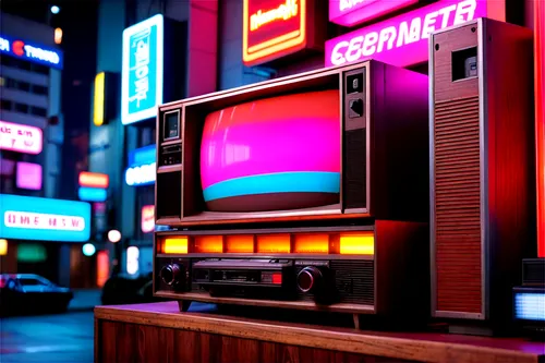 retro diner,retro styled,retro background,retro television,neon coffee,neon sign,3d render,cinema strip,newsstand,abstract retro,voxel,cinema 4d,shinjuku,akihabara,television,susukino,cyberscene,render,city corner,streetcorner,Conceptual Art,Sci-Fi,Sci-Fi 26