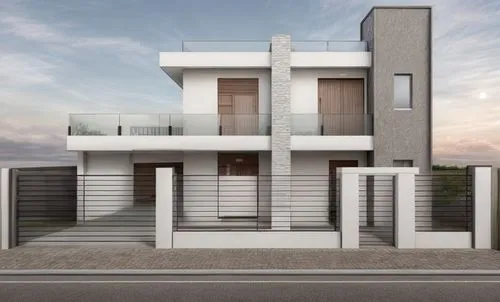 Sobrado moderno com uma linda fachada em tons de cinza,modern house,two story house,residential house,modern architecture,block balcony,cubic house,house front,frame house,build by mirza golam pir,dun