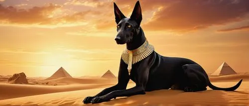 anubis,pharaoh,wadjet,kemet,sphinx pinastri,sphinx,black shepherd,sekhmet,pharaon,pharoah,the sphinx,doberman,desert background,zoroaster,khnum,pharaonic,fremen,sphynx,nephthys,arabian horse,Art,Artistic Painting,Artistic Painting 06