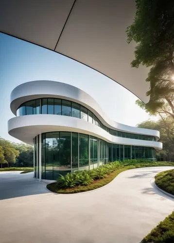 home of apple,futuristic architecture,aileron,cupertino,modern architecture,safdie,embl,oticon,futuristic art museum,phototherapeutics,niemeyer,seidler,infosys,metaldyne,lovemark,glass facade,argonne,gensler,modern house,globalfoundries,Conceptual Art,Fantasy,Fantasy 16