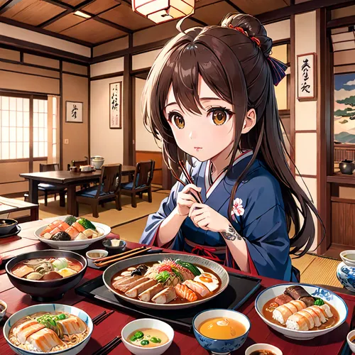 izakaya,japanese cuisine,japanese meal,japanese restaurant,kaiseki,sushi set,japanese food,sushi japan,koto,tempura,yakiniku,okinawan cuisine,japanese culture,udon,teppanyaki,mukimono,azuki bean,japanese tea,horumonyaki,kimono,Anime,Anime,Realistic