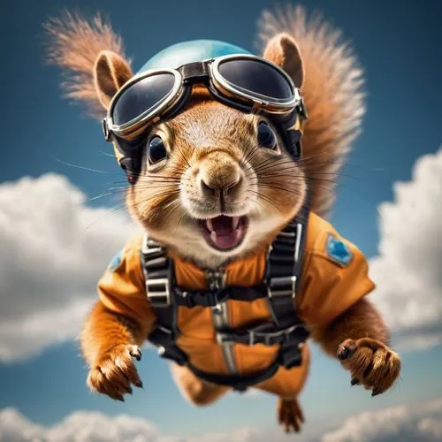 squirell,aerobatics,skydiver,chipmunk,skydive,scrat,Photography,General,Cinematic