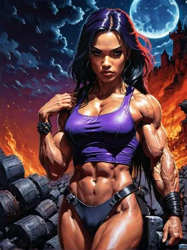 muscle woman,hard woman,ronda,female warrior,strong woman,strong women,workout icons,twitch icon,eva,woman strong,twitch logo,kali,fitness and figure competition,warrior woman,femme fatale,maria bayo,body-building,jaya,catrina,muscular,Conceptual Art,Fantasy,Fantasy 21