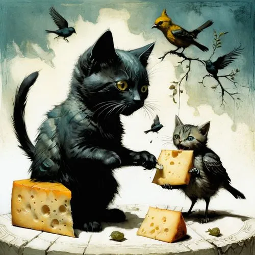 catano,stilton,vintage cats,cheese sweet home,cheeses,padano,Illustration,Realistic Fantasy,Realistic Fantasy 29