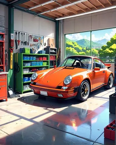 porsche 930,porsche 911 classic,garage,porsche 911 targa,porsche 912,porsche targa,porsche 911,porsche,ruf ctr2,ruf ctr,porsche 914,porsche 959,porsche 911 turbo,porsche turbo,automobile repair shop,auto repair shop,car salon,porsche gt,garage door,ruf rt 12,Anime,Anime,General