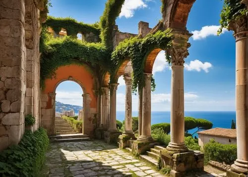 ravello,taormina,amalfi coast,italy liguria,sicily,amalfi,liguria,campania,calabria,sorrento,windows wallpaper,calabrian,toscana,sicilia,erice,archways,tropea,sicily window,positano,toscane,Conceptual Art,Oil color,Oil Color 14