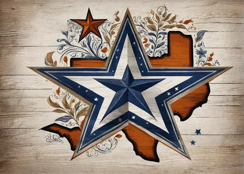 Design a Dallas Cowboys logo showcasing Texas pride and cowboy imagery.,lone star,texas flag,cowboys,blue star,texan,astros,six pointed star,national football league,texas,motifs of blue stars,dallas,