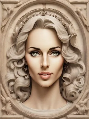 art deco woman,art nouveau frame,art deco frame,art nouveau frames,woman's face,woman face,sculptress,vanderhorst,gothel,sculptor,beauty face skin,guerlain,woman sculpture,fantasy portrait,sculpt,women's cosmetics,doll's facial features,behenna,decorative figure,natural cosmetic,Digital Art,Classicism