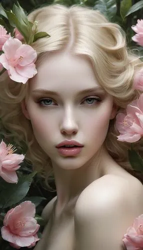 wild roses,camellia blossom,camellia,jingna,wild rose,blooming roses,Conceptual Art,Fantasy,Fantasy 11