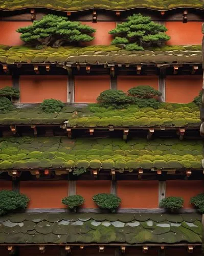 kyoto,japanese garden ornament,terraced,bonsai,ryokans,japan garden,balconies,sake gardens,moss landscape,japanese zen garden,terraces,ryokan,balcony garden,roof landscape,ginkaku-ji temple,gion,grass roof,espaliered,japan landscape,bonsai tree,Conceptual Art,Oil color,Oil Color 07