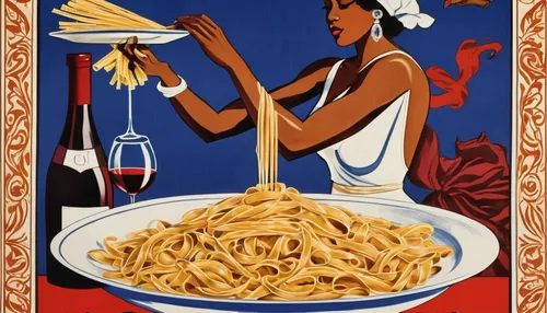 italian pasta,fettuccine,tagliatelle,strozzapreti,passatelli,linguine,pasta,capellini,taglierini,italian poster,spaguetti,rotini,fusilli,spaghetti alla puttanesca,orzo,marroni,sicilian cuisine,trytoma groniasta,apulia,italian cuisine,Illustration,Realistic Fantasy,Realistic Fantasy 21