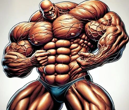 The massive muscle guy is posing with his arms flexed to his utmost! Guess his weight and body stats? 400 lbs!,liefeld,thibaudeau,body building,pudzianowski,muscle man,bodybuilding