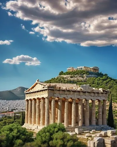 athens,parthenon,the parthenon,athen,acropolis,hellas,greek temple,athenian,hellenic,akropolis,erechtheion,panathenaic,atenas,pergamum,caesonia,egnatia,corinth,hellenistic,panathenian,pergamon,Illustration,Realistic Fantasy,Realistic Fantasy 41