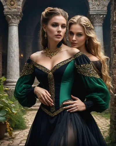 morgause,celtic woman,margairaz,damsels,ballgowns,noblewomen,Photography,General,Fantasy