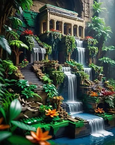 amazonica,tropical jungle,water palace,lego background,green waterfall,waterfall,oasis,waterfalls,tropical island,tropical forest,cascada,garden of eden,water falls,cascade,nature garden,botanical gardens,rain forest,polyneices,brown waterfall,cascading,Photography,Fashion Photography,Fashion Photography 12