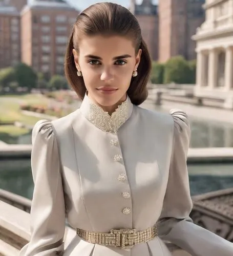 elegant,brooke shields,elegance,audrey,shoulder pads,vanity fair,audrey hepburn,princess sofia,vogue,girl in a historic way,collared,lena,white bow,collar,angelic,bolero jacket,embellished,elizabeth ii,imperial coat,white beauty,Photography,Realistic