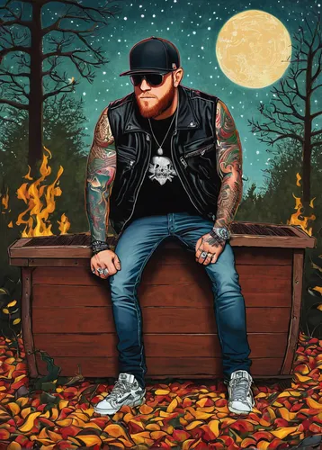 autumn icon,autumn background,merle black,man on a bench,autumn theme,in the fall,halloween background,october,vector illustration,dean razorback,pumpkin autumn,spotify icon,fall,herfstanemoon,cd cover,halloween illustration,halloweenkuerbis,fall season,the autumn,album cover,Conceptual Art,Daily,Daily 29