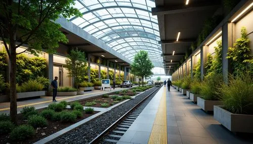 britomart,carreau,wintergarden,plant tunnel,tunnel of plants,eurostarzug,trainshed,train station passage,arborway,karbovanets,winter garden,biopolis,sloterdijk,gesundbrunnen,atriums,train platform,metropolia,suvarnabhumi,nordbahnhof,tube plants