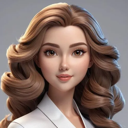 natural cosmetic,cosmetic brush,custom portrait,nana,female doctor,cosmetic,Unique,3D,3D Character