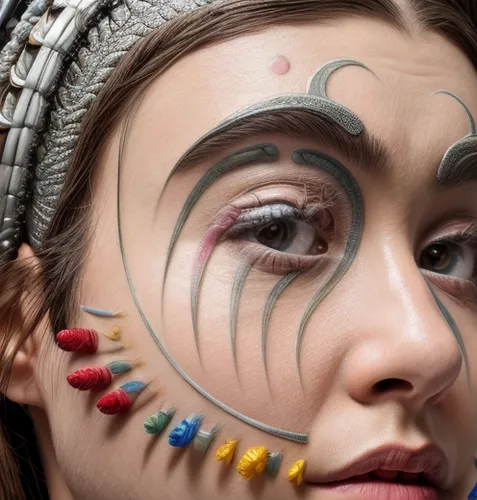 face paint,painted lady,face painting,peacock eye,makeup artist,cirque du soleil,vintage makeup,miss circassian,the carnival of venice,eyes makeup,make-up,harlequin,retouch,make up,the make up,cirque,retouching,eyeball,circle paint,applying make-up