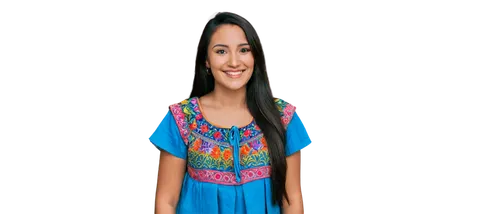 traditional Guatemalan clothing, colorful textiles, vibrant embroidery, Mayan woman, solo, (25yo), dark hair, warm smile, gentle eyes, standing, relaxed posture, festive atmosphere, soft natural light