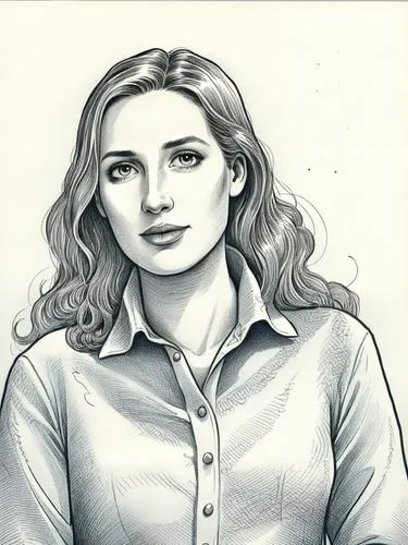 Back when Alice Elisabeth Weidel was still a well-behaved girl 😇✨.,a drawing of a woman with long blonde hair,delpy,sobchak,livni,comic halftone woman,pam,portrait of christi,Illustration,American St