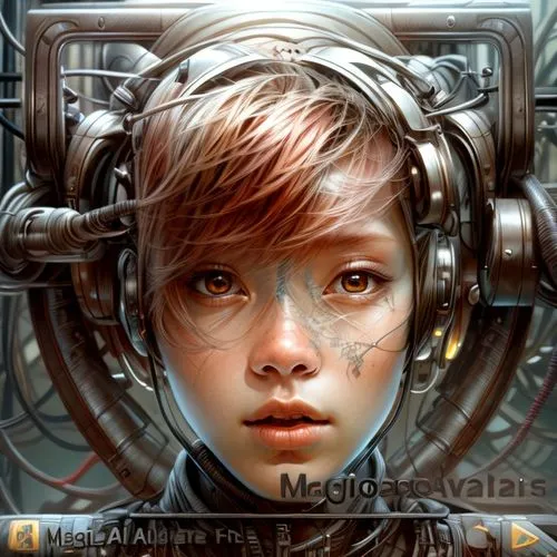 cyborg,magna,arcanum,myopia,icon magnifying,neottia nidus-avis,mystical portrait of a girl,fantasy portrait,sci fiction illustration,child portrait,nora,mechanical,world digital painting,custom portrait,portrait background,mara,navi,game illustration,apiarium,mecha