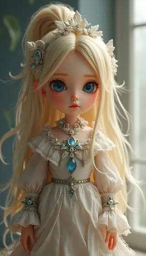 handmade doll,peignoir,female doll,artist doll,galadriel,dress doll,Photography,General,Fantasy