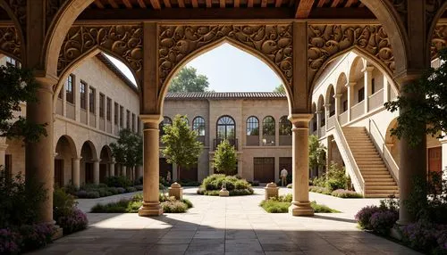 stanford university,alcazar of seville,courtyards,cloister,stanford,inside courtyard,courtyard,persian architecture,cloisters,medinah,monastery garden,alhambra,cloistered,iranian architecture,university al-azhar,kashan,quadrangle,alcazar,caltech,caravanserais