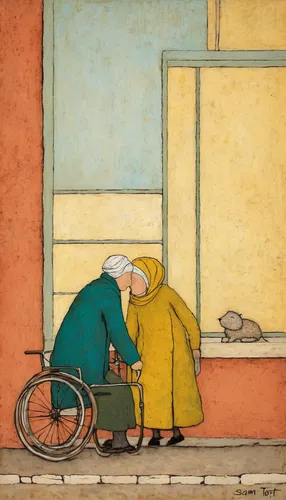 olle gill,kate greenaway,old couple,vincent van gough,care for the elderly,elderly people,old age,carol colman,pensioner,caregiver,shirakami-sanchi,elderly,old woman,pension,elderly lady,elderly man,edward lear,charlotte cushman,peddler,elderly person,Art,Artistic Painting,Artistic Painting 49