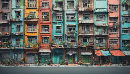 colorful facade,colorful city,hanoi,istanbul,hanging houses,havana,apartment block,hong kong,apartment building,apartment house,istanbul city,blocks of houses,apartment blocks,barcelona,colorful life,an apartment,wooden houses,apartment-blocks,slum,urbanization,Conceptual Art,Graffiti Art,Graffiti Art 04