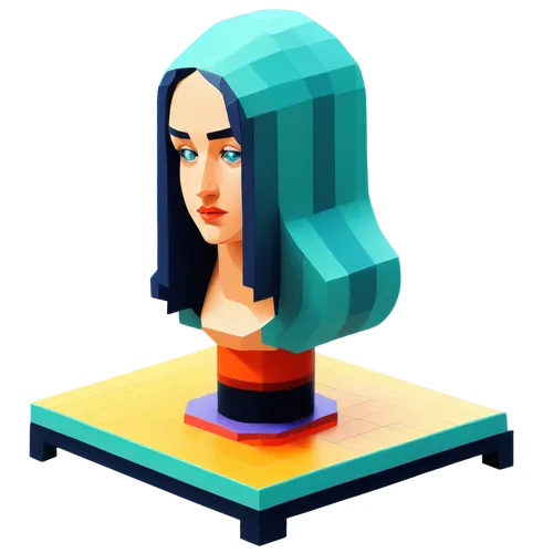 voxel,3d figure,voxels,3d model,lowpoly,miniaturist,low poly,blender,3d object,3d render,figurine,retro lamp,nefertiti,fortuneteller,game figure,computer icon,cubisme,isometric,3d modeling,vector girl,Art,Artistic Painting,Artistic Painting 20