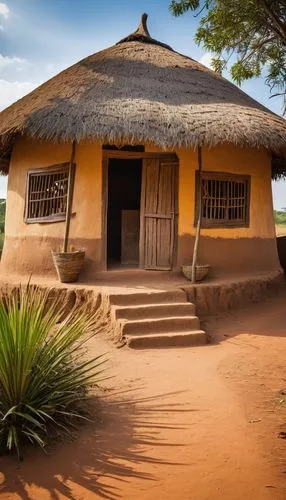 traditional house,niassa,burkina,samburu,chidzikwe,karamoja,mzilikazi,mulanje,laikipia,burkina faso,batswana,karamojong,makonde,masindi,kondoa,nakaseke,traditional building,djougou,senegambia,palapa,Illustration,Retro,Retro 06