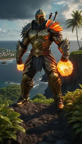 kamehameha,nosgoth,neverwinter,solaire,heiau,vulcano,kotal,fire background,toa,gotrek,incinerate,ifrit,garrison,tarkus,suncook,burning torch,juggernaut,matoran,knack,surtr,Illustration,American Style,American Style 11