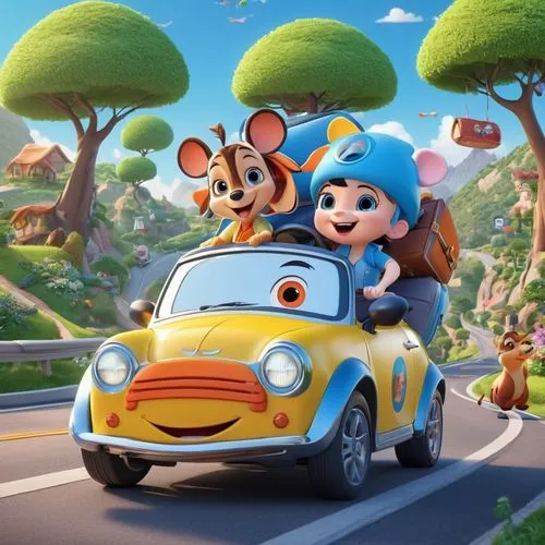 topolino,autopia,children's car,cartoon car,disneytoon,chipettes,mouseketeers,roadsters,imageworks,tittlemouse,carshare,umbo,despereaux,cute cartoon character,wild animals crossing,zamperla,shanghai disney,eurodisney,carsharing,upin,Unique,3D,3D Character