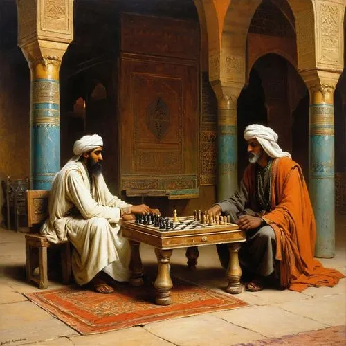 chess game,bohras,bahakel,shariatmadari,kasbah,sabaean,sultans,karakas,la kasbah,chessboards,chess player,haqiqatjou,nasimi,muqarnas,mandaean,pachisi,play chess,zurkhaneh,balkhi,ibn tulun,Art,Classical Oil Painting,Classical Oil Painting 42