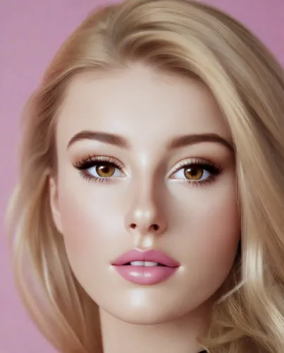 blonde, Margot Robbie, Barbie-style,realdoll,doll's facial features,barbie,barbie doll,pink beauty,natural cosmetic,cosmetic brush,dahlia pink,women's cosmetics,beauty face skin,cosmetic,pink magnolia