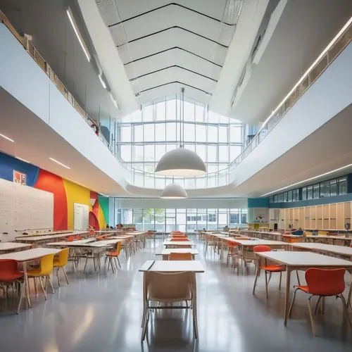 cafeteria,school design,lunchrooms,lunchroom,canteen,gensler,daylighting,children's interior,cafeterias,macewan,skolkovo,cafeteros,lecture hall,maxxi,servery,refectory,atrium,njitap,bocconi,modern office,Illustration,Realistic Fantasy,Realistic Fantasy 19