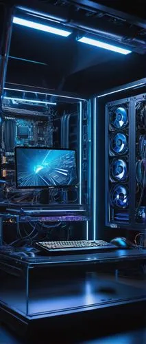 fractal design,tron,vega,blue light,supercomputer,cybersmith,gigabyte,xfx,vmax,prebuilt,nostromo,electric blue,supercomputers,computer workstation,4k wallpaper 1920x1080,bluelight,sli,blu,polara,futuristic,Photography,Documentary Photography,Documentary Photography 18