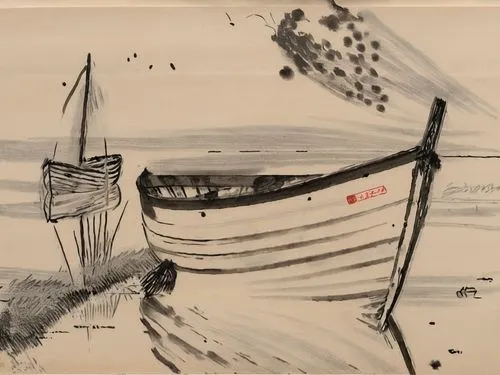 polke,dali,diving gondola,gutenstein,perahu,pettibon,Illustration,Paper based,Paper Based 30